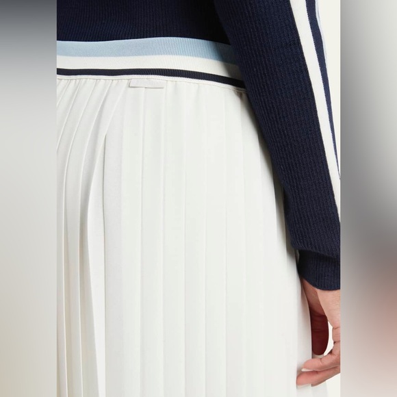 NWT MONCLER Pleated Midi Skirt Sz 44 US 12 Retail $925 - Picture 4 of 5